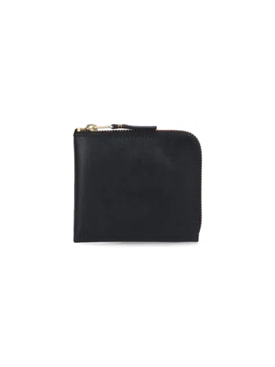 Comme Des Garçons Comme Des Garcons Wallet Unisex Calf Leather Wallet In Black