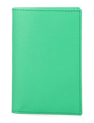 Comme Des Garçons Comme Des Garcons Wallet Unisex Leather Bifold Wallet With Card Slots And Bill Compartment - 10.5 Cm In Green