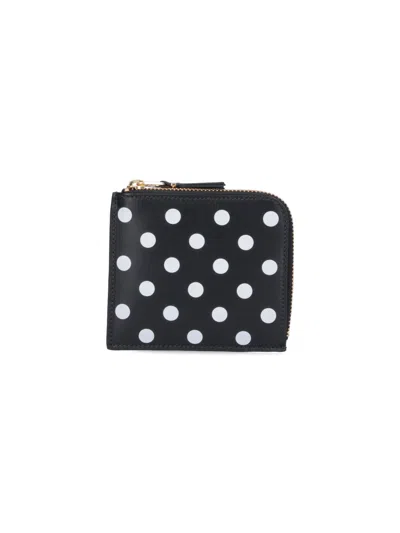 Comme Des Garçons Comme Des Garcons Wallet Unisex Mini Leather Wallet In Black