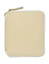 Comme Des Garçons Wallet Vertical Zip Around Wallet In Neutral