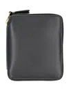 Comme Des Garçons Wallet Vertical Zip Around Wallet In Black