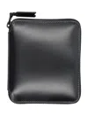 COMME DES GARÇONS COMME DES GARÇONS WALLET VERY BLACK VERTICAL ZIP AROUND WALLET