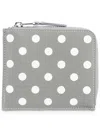 Comme Des Garçons Wallet Polka Dot Printed Zip-around Wallet