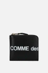 Comme Des Garçons Black Logo Wallet In Black