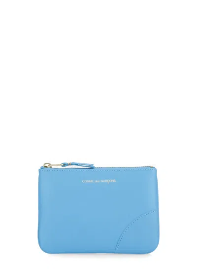 Comme Des Garçons Wallet With Logo In Blue
