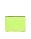 COMME DES GARÇONS COMME DES GARÇONS WALLET YELLOW SIZE - CALFSKIN