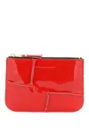 COMME DES GARÇONS COMME DES GARCONS WALLET ZIP AROUND PATENT LEATHER WALLET WITH ZIPPER