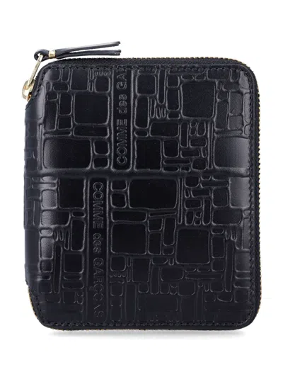 Comme Des Garçons Comme Des Garcons Wallet Zip-around Wallet - Compact Design 12x10 Cm In Nero