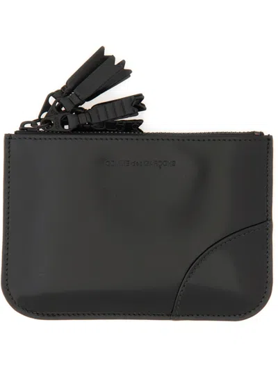Comme Des Garçons Wallet Zipper Wallet Medley Series In Black