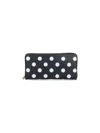 Comme Des Garçons Black Dots Zip Wallet In Black