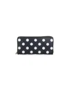 Comme Des Garçons Black Dots Zip Wallet In Black