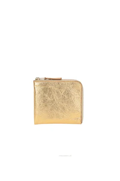 Comme Des Garçons Wallets In Gold