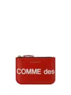 Comme Des Garçons Classic Leather Bifold Wallet With Card Slots In Red