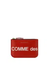 Comme Des Garçons Classic Leather Bifold Wallet With Card Slots In Red