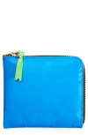 Comme Des Garçons Wallets Super Fluo Half Zip Wallet In Multi