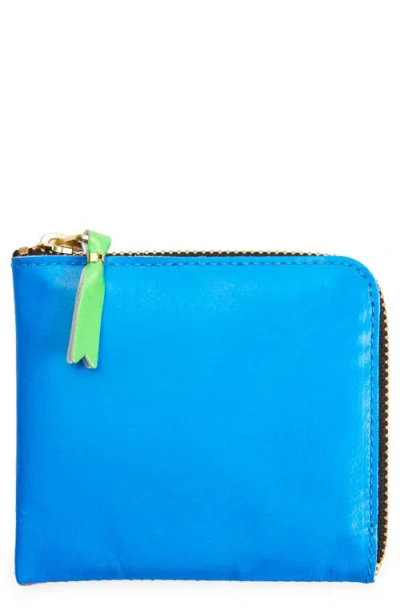 Comme Des Garçons Wallets Super Fluo Half Zip Wallet In Multi