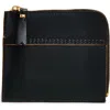 Comme Des Garçons Wallets Triple Stitch Zip Pouch In Black