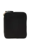 Comme Des Garçons Zip-around Polka-dot Wallet In Black