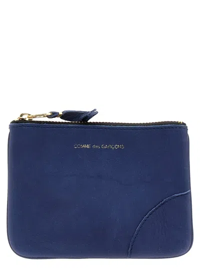 Comme Des Garçons Washed Wallet In Blue