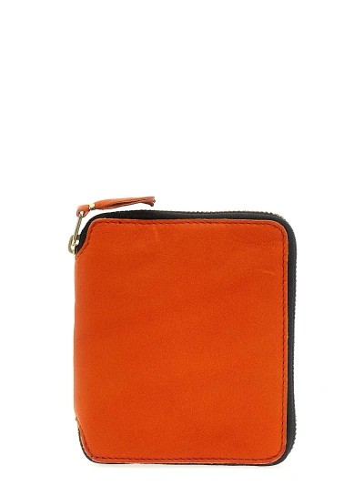 Comme Des Garçons Washed Wallet In Orange