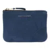 Comme Des Garçons Washed Wallet Top Zip Pouch In Pattern