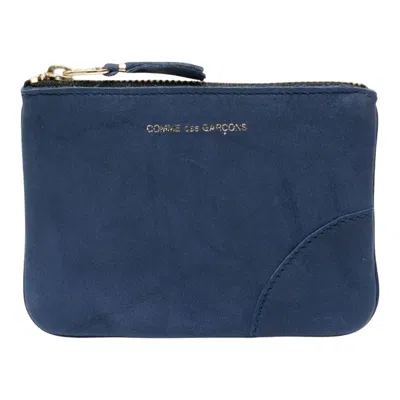 Comme Des Garçons Washed Wallet Top Zip Pouch In Pattern