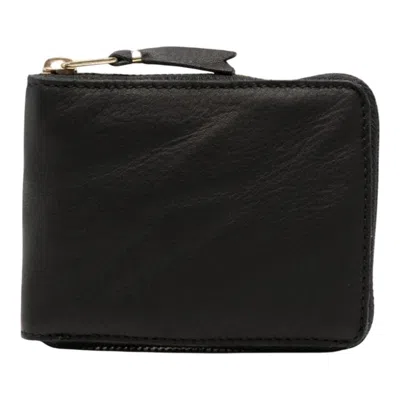 Comme Des Garçons Washed Wallet U Zip In Black