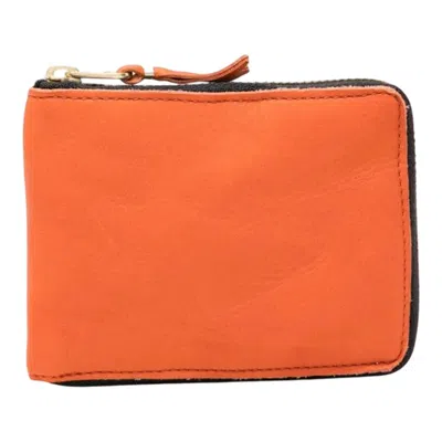 Comme Des Garçons Washed Wallet U Zip In Black