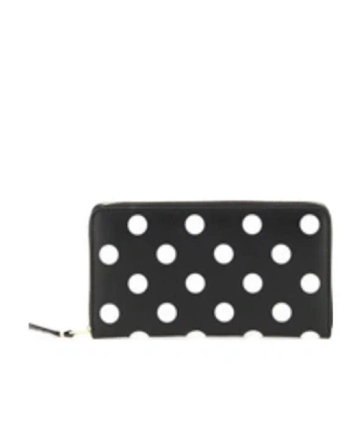 Comme Des Garçons Wave Point Zipper Handbag In Black