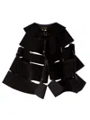 Comme Des Garçons Wavy Panel Oversized Cape