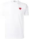 Comme Des Garçons Cdg Play Invader Heart Pixel T-shirt In White