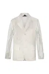 Comme Des Garçons White Blazer Clothing In White