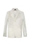 COMME DES GARÇONS COMME DES GARÇONS WHITE BLAZER CLOTHING
