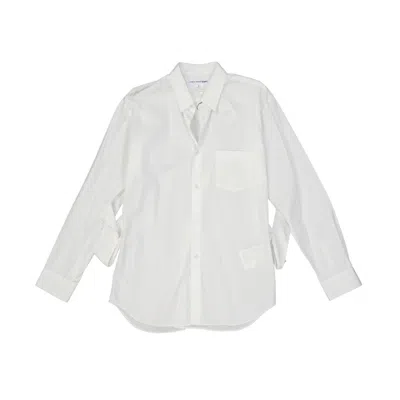 Comme Des Garçons White Cotton Dress Shirt