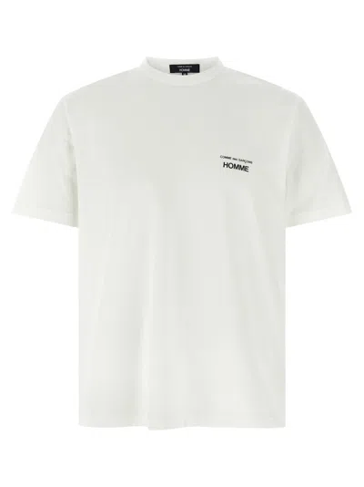 Comme Des Garçons White Crewneck Logo T-shirt