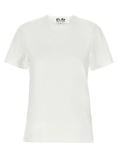 Comme Des Garçons White Heart Patch T-shirt