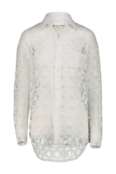 COMME DES GARÇONS COMME DES GARÇONS WHITE LACE SHIRT