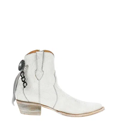 Comme Des Garçons White Logo Charm Boots