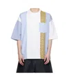 Comme Des Garçons White Multi Fabrics Mix T-shirt