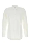 Comme Des Garçons White Poplin Shirt In Neutral