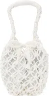 Comme Des Garçons White Synthetic Leather Bag In White