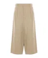 COMME DES GARÇONS GABARDINE WIDE-LEG TROUSERS