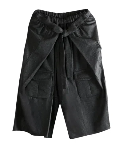 Comme Des Garçons Wide-leg Casual Pants In Black
