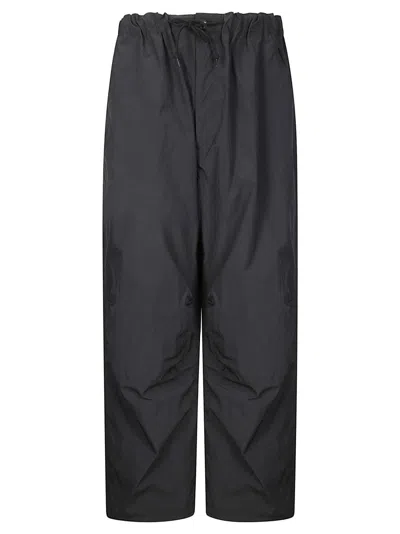 COMME DES GARÇONS WIDE-LEG CASUAL PANTS WITH ADJUSTABLE DRAWSTRING