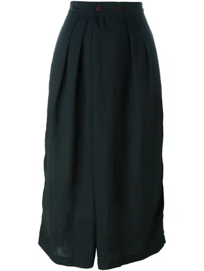 Comme Des Garçons Wide Leg Culottes In Black