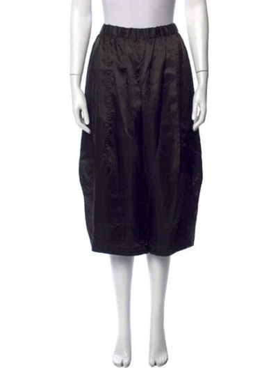 Pre-owned Comme Des Garçons Wide Leg Pants In Black