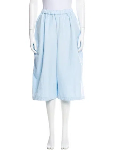 Pre-owned Comme Des Garçons Wide Leg Pants In Blue