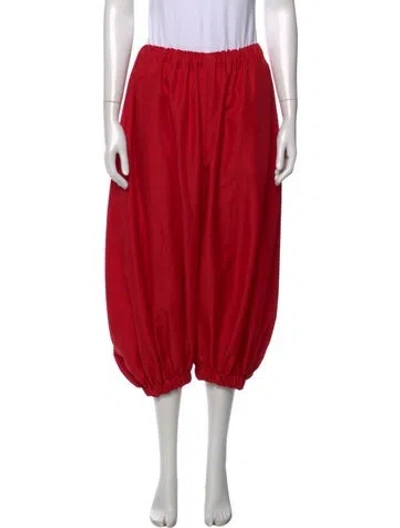 Pre-owned Comme Des Garçons Wide Leg Pants In Red