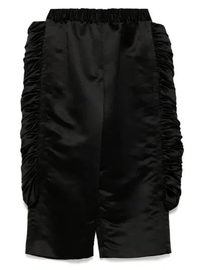 Comme Des Garçons Wide-leg Trousers In Black