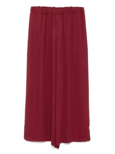 Comme Des Garçons Wide-leg Trousers In Red